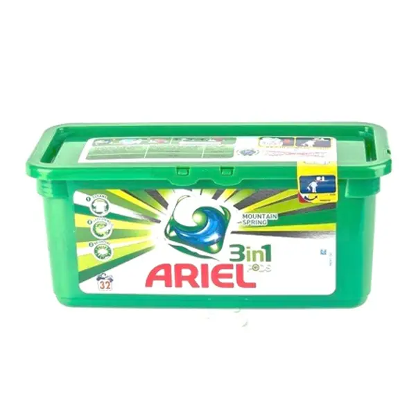Ariel 3in1 Mountain Spring Washing Gel Capsules 32 pcs